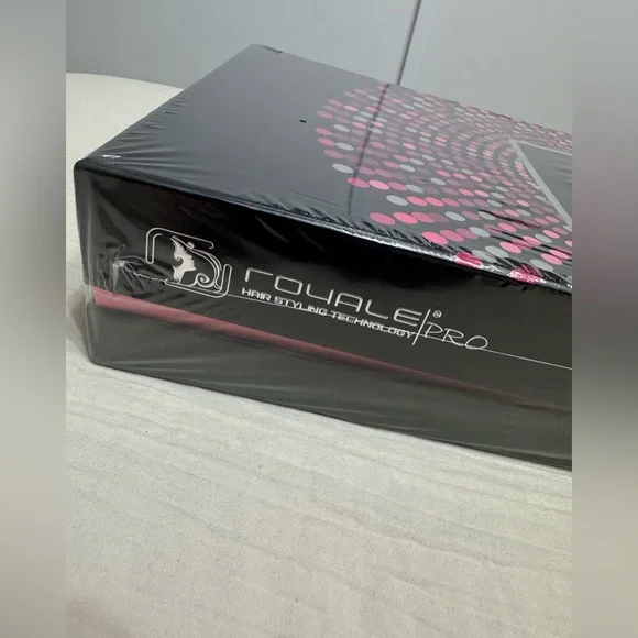Royale USA Flat Iron/Curling Wand Duet Set - Pink Stripes  display picture 1